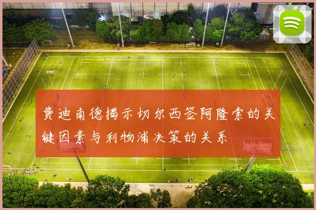 费迪南德揭示切尔西签阿隆索的关键因素与利物浦决策的关系